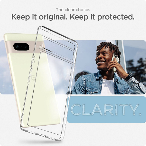 Купить Чехол Spigen Ultra Hybrid (ACS04699) для Google Pixel 7 (Clear)